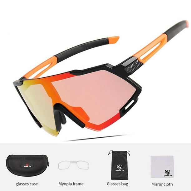 Red/Black hd Fishing Glasses Polarized Sunglasses Sports Eyewear+Myopia Frame